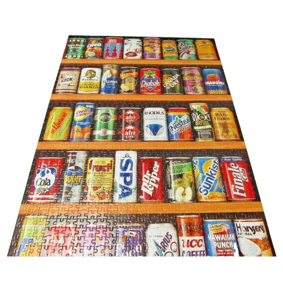Educa Soft Cans 2000 Piece Jigsaw Puzzle (19 x 53.5) Soft Drinks Soda Pop - Picture 4 of 12